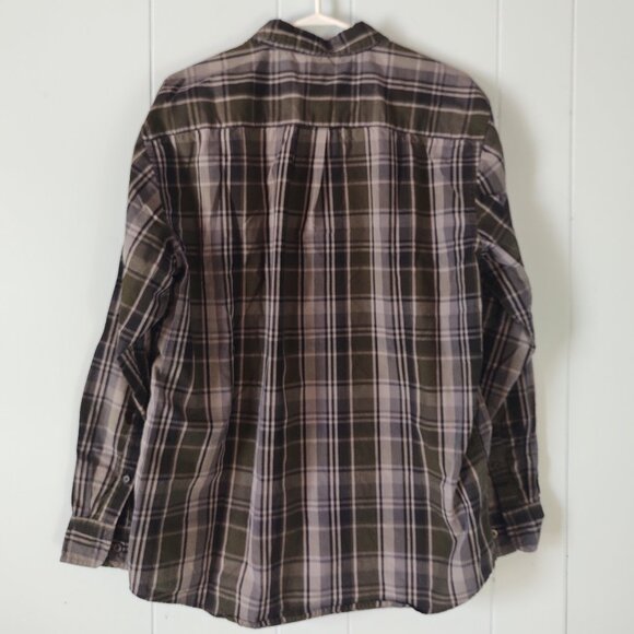 Basic Editions Long Sleeve Plaid Shirt - Picture 2 of 7